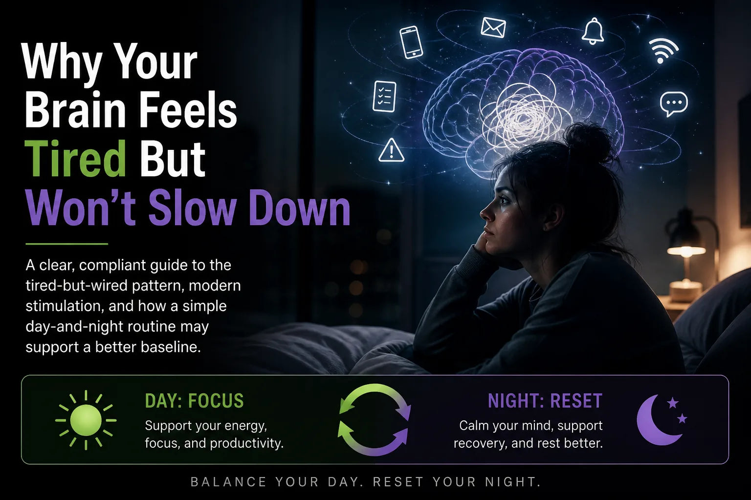 Why your brain feels tired but won’t slow down STILLRA blog article