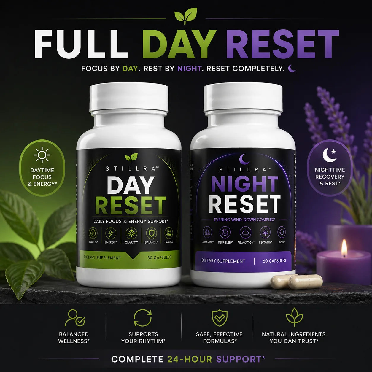 The STILLRA Reset System bundle with Day Reset and Night Reset